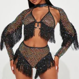 ❌SOLD❌ Fashion Nova | Find Me At Sahara Sequins Dance Rave Outift